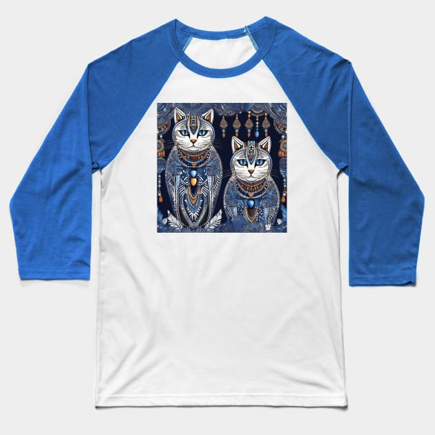 Sapphire Sentinels Baseball T-Shirt by FashionPulse